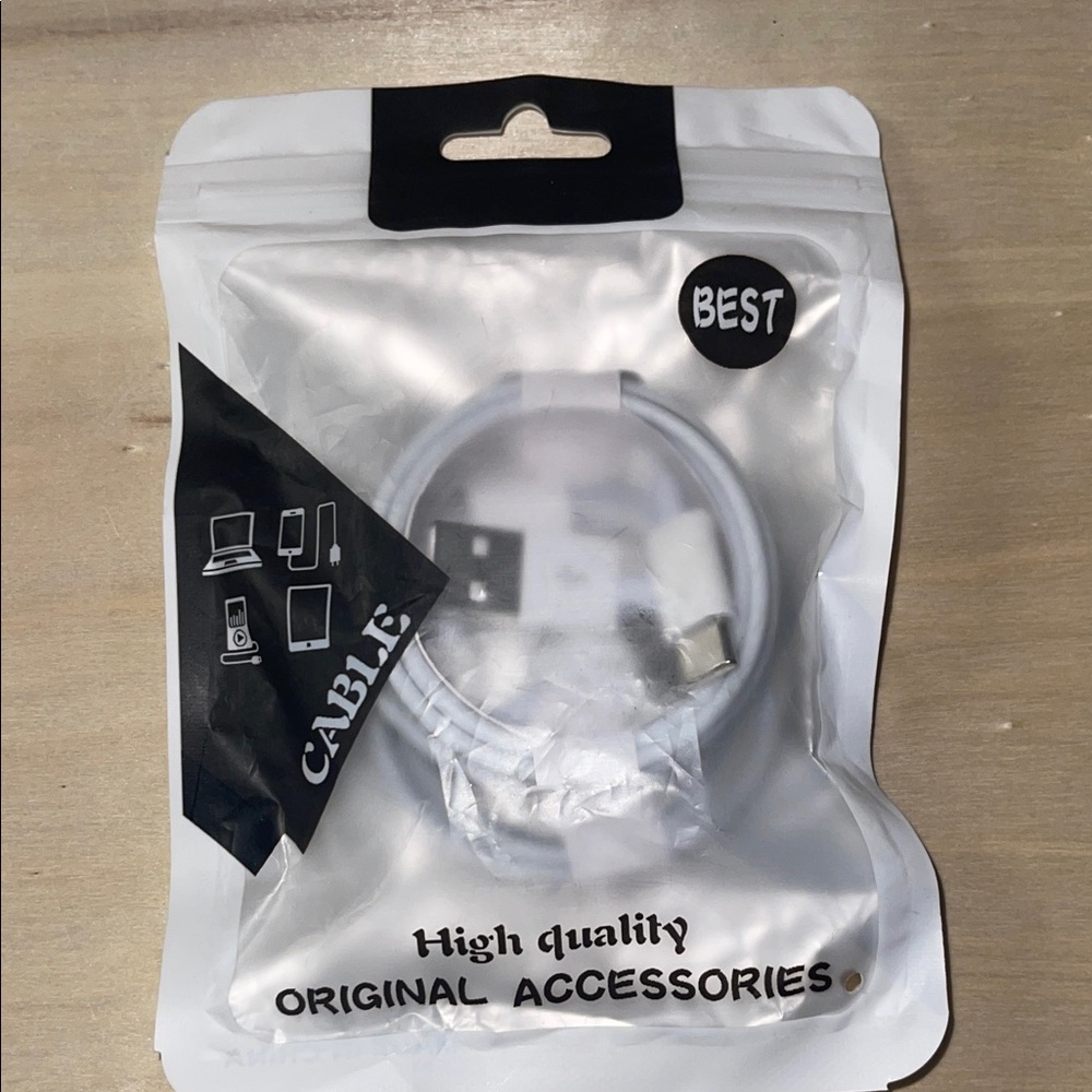 White USB C Charging Cable